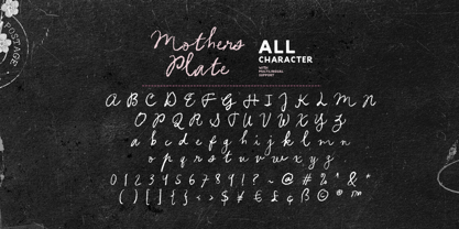 Mothers Plate Font Poster 9
