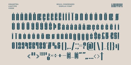 Granetra Font Poster 11