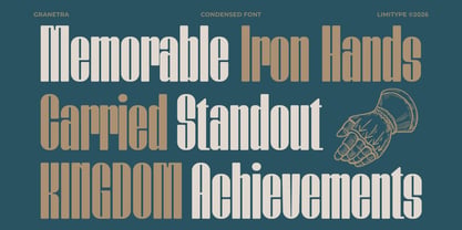 Granetra Font Poster 5