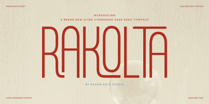 Rakolta Font Poster 1