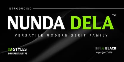 Nunda Dela Font Poster 1