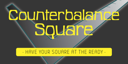 Counterbalance Font Poster 4