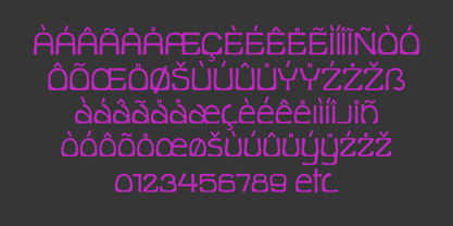 Counterbalance Font Poster 3