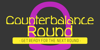 Counterbalance Font Poster 1