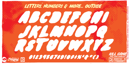 Kill Game 667 Font Poster 8