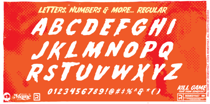 Kill Game 667 Font Poster 7