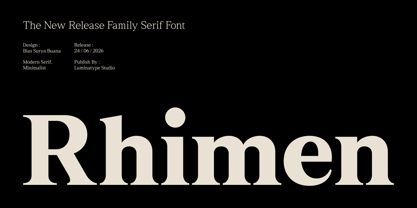 Rhimen Font Poster 1