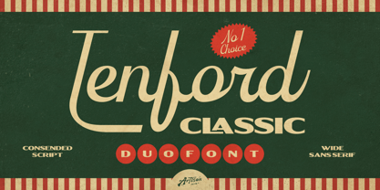 Tenford Font Poster 1
