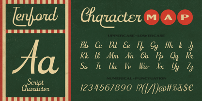 Tenford Font Poster 2