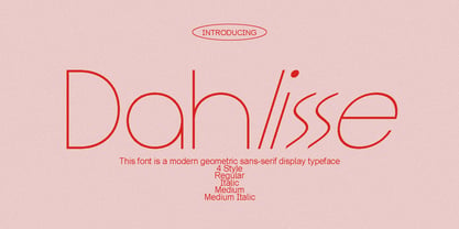 Dahlisse Font Poster 1