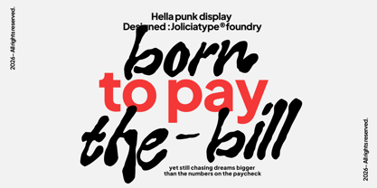 Hella Punk Font Poster 2