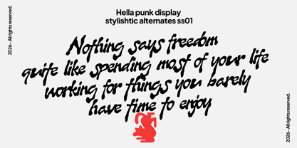 Hella Punk Font Poster 3