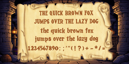 Gothic Ancient Dragon Font Poster 6