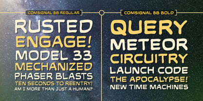 Comsignal BB Font Poster 4