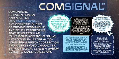 Comsignal BB Font Poster 1