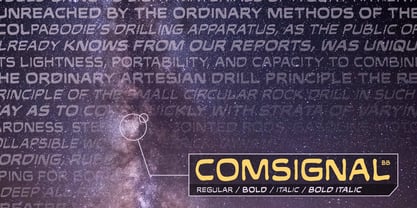 Comsignal BB Font Poster 3