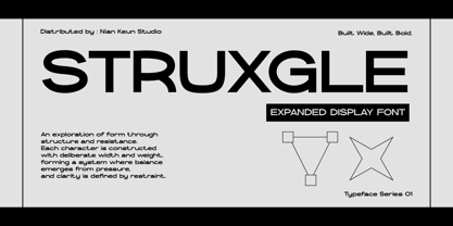 Struxgle Font Poster 1