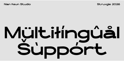 Struxgle Font Poster 9