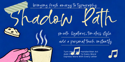 Shadow Path Font Poster 1