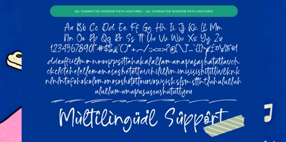 Shadow Path Font Poster 10