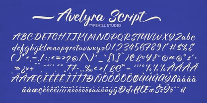 Avelyra Script Font Poster 7