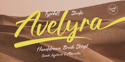Avelyra Script Font Poster 1