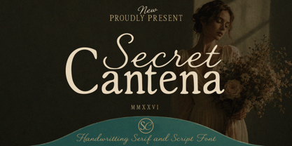 Secret Cantena Font Poster 1
