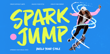 Spark Jump Font Poster 1