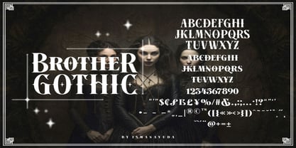 Brother Gothic Font Poster 2