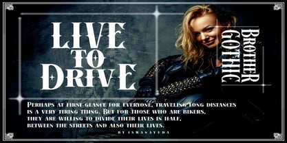 Brother Gothic Font Poster 4
