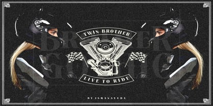 Brother Gothic Font Poster 5