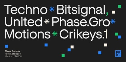 Phase Grotesk Font Poster 10