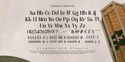 Hirama Font Poster 3