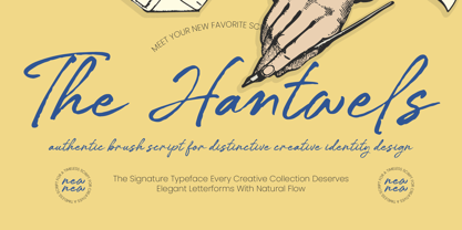 The Hantwels Font Poster 1