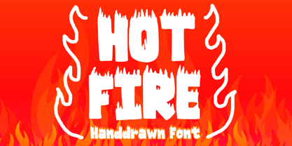 Hot Fire Font Poster 1