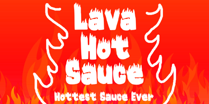 Hot Fire Font Poster 2