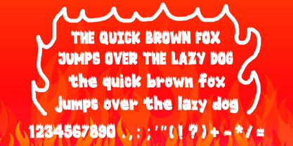 Hot Fire Font Poster 5