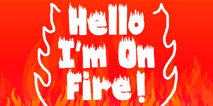 Hot Fire Font Poster 4