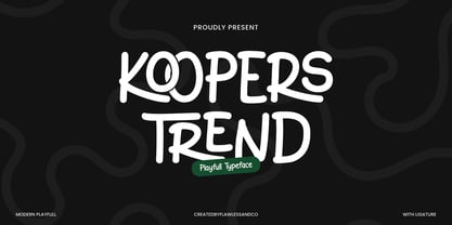 Koopers Trend Font Poster 1