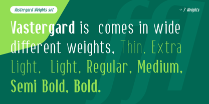Vastergard Font Poster 3