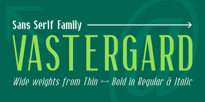 Vastergard Font Poster 1