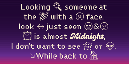Genty Pixel Font Poster 3