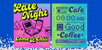 Genty Pixel Font Poster 5