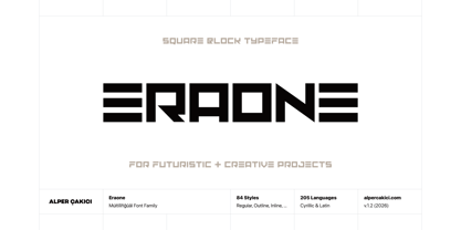 Eraone Font Poster 1