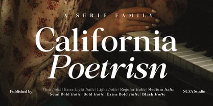 California Poetrisn Font Poster 13