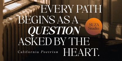 California Poetrisn Font Poster 5