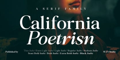 California Poetrisn Font Poster 1