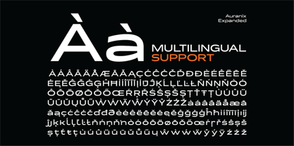Auranix Expanded Font Poster 4