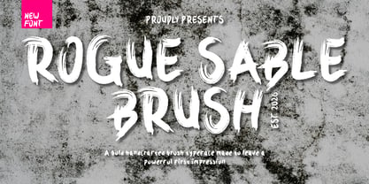 Rogue Sable Brush Font Poster 1