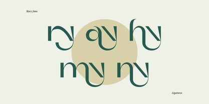 Mary June Font Poster 8